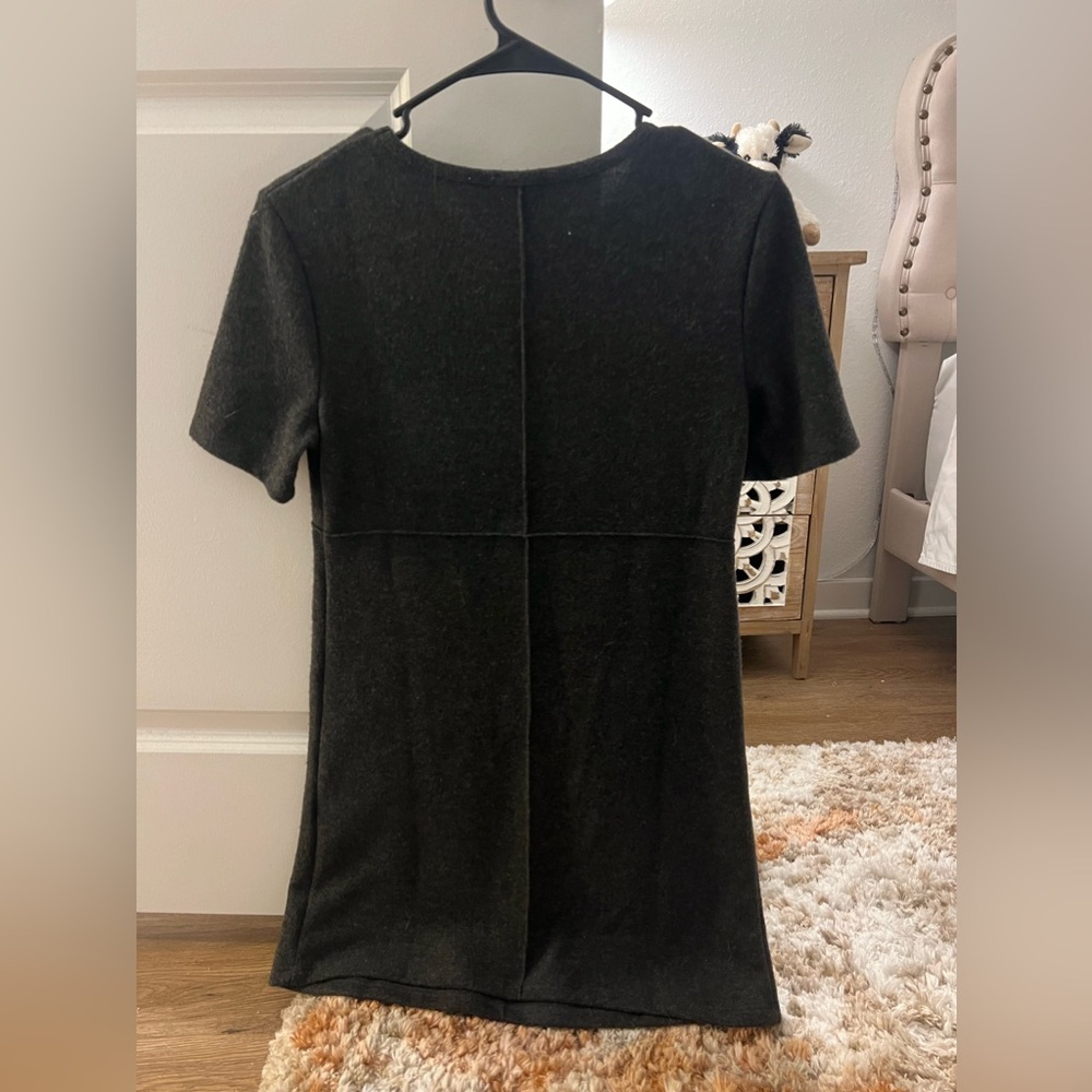 Dark grey Zara Short Sleeve Dress